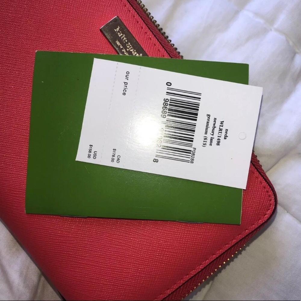 Kate Spade Red Leather Wallet
